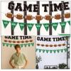 BESPORTBLE 3sets Football Theme Birthday Party Banner Hanging Decoration Lightweight Paper Bunting for Boys and Girls and Adults for Game Day Celebrations and Sports Events view 4
