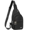 Banelu Small Sling Backpack Crossbody Sling Bag for Men Women, Chest Bag Daypack Fanny Pack Cross Body Bag for Outdoors Hiking Traveling - Black view 1