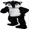 Black Raccoon Mascot Costume Adult Size for Men & Women with Built-in Fan Inside the Head view 1