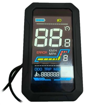 Electric Bicycle LCD Display Meter Yolin-90V ebike Display Colorful Display 36V 48V Speed for Electric Bike Computer Waterproof E-Bike Display Meter Conversion Kit for ebike (Vertical Screen)