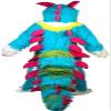 Blue Dragon Monster Mascot Costume Adult Size for Men & Women with Built-in Fan Inside the Head view 3