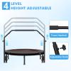 Amzmoon 40 inch Rebounder for Adult,450 LBS Fitness Mini Rebounder with Adjustable Foam Handle,Foldable Exercise Rebounder for Indoor Workout view 4