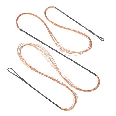 PATIKIL Bow String Replacement,12 Strands Recurve Bowstring for AMO 62" Traditional Recurve Bow, Black Orange