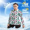 GGOV Women's Golf Polo Shirts Long Sleeve Workout Tops UPF 50+ Sun Protection Quick Dry Lightweight Active Tennis Shirts Flamingo view 4