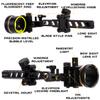 LWANO M2 Cpmpound Bow Sight - 5 Pin Archery Sight Short/Long Bar, Tool Less Windage & Elevation Adjustability, with 2X Magnification Sight Lens Kit view 2