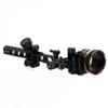 LWANO M2 Cpmpound Bow Sight - 5 Pin Archery Sight Short/Long Bar, Tool Less Windage & Elevation Adjustability, with 2X Magnification Sight Lens Kit view 3