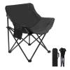 Portable Folding Chair for Sauna, Fast Folding Chair with Carry Bag and Side Pocket Chairs for Adults, Carry Chair for Camping, Tailgates, Beach, and Sports(Black) view 1