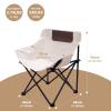 Portable Folding Chair for Sauna, Fast Folding Chair with Carry Bag and Side Pocket Chairs for Adults, Carry Chair for Camping, Tailgates, Beach, and Sports(Black) view 3