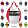 OutSlayer Wrecking Ball Heavy Bag 70 Lb - Boxing, MMA, Muay Thai Training - Custom Colors - Unfilled/Soft/Filled - USA Made (White/Red, Unfilled) view 1