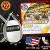 OutSlayer Wrecking Ball Heavy Bag 70 Lb - Boxing, MMA, Muay Thai Training - Custom Colors - Unfilled/Soft/Filled - USA Made (White/Red, Unfilled) view 2