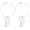 PATIKIL Flying Disc Clip with Wire Cable, 2 Pack Sport Disk Hanger Hook Holder for Carrying Organizing Discs, White view 1