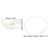 PATIKIL Flying Disc Clip with Wire Cable, 2 Pack Sport Disk Hanger Hook Holder for Carrying Organizing Discs, White view 2