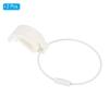 PATIKIL Flying Disc Clip with Wire Cable, 2 Pack Sport Disk Hanger Hook Holder for Carrying Organizing Discs, White view 3
