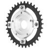 104BCD 34T Chainring Sprocket Adapter Aluminum Alloy CNC Cutting 7-11 Speeds for Motor (Black) view 2