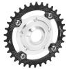 104BCD 34T Chainring Sprocket Adapter Aluminum Alloy CNC Cutting 7-11 Speeds for Motor (Black) view 3