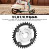 104BCD 34T Chainring Sprocket Adapter Aluminum Alloy CNC Cutting 7-11 Speeds for Motor (Black) view 4