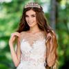 Rose Gold Crown for Women Crystal Princess Tiaras Rhinestone Queen Headband Wedding Bridal Hair Accessories Birthday Prom Pageant Party Coming of Age Ceremony Photo Props view 2