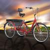 TUOKE Adult Trikes 26 inch Wheels Low Step-Through with Cargo Basket/Full Assembly ToolAdult Tricycles Three Wheel Trike Bike Cruiser 7 Speed, Suitable for Women, Men, Seniors view 2