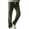 Maiyifu-GJ Cotton Linen Joggers Pants for Men Summer Casual Drawstring Sweatpants Loose Fit Running Workout Trousers (Army Green,Medium)