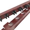 MoyanSuper Pool Cue Rack Wall Mounted Rack Billiard/Pool Cue Wall Rack Cue Rest Cue Stick Holder (Burgundy / 6 Cues) view 2