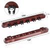 MoyanSuper Pool Cue Rack Wall Mounted Rack Billiard/Pool Cue Wall Rack Cue Rest Cue Stick Holder (Burgundy / 6 Cues) view 3