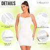 Anygirl Shapewear Slip for Under Dresses Tummy Control V Neck Body Shaper Seamless Full Slip Under Dress Cami Slips view 4