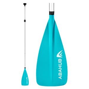 Abahub Kids SUP Paddle - 3 Piece Adjustable Stand Up Paddle Board Paddles 55" - 70",Durable, Lightweight & Floating Paddleboard Oar,Teal
