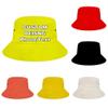 Custom Bucket Hat Personalized Text Photo Personalized Summer Sun Hat Fisherman Cap, Yellow view 1