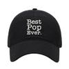 Baseball Cap Men Women Best Pops Ever Embroidered Unisex Classic Adjustable Strapback Dad Hat (7 1/2,Black) view 1