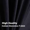 Custom Mens Quick Dry Workout Tank Top Gym Muscle Tee Causal Sleeveless T Shirt Gray view 4