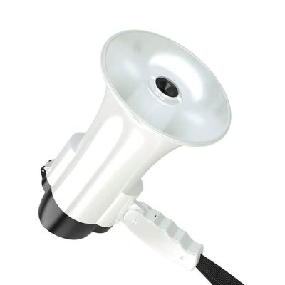 YMPFDGPW Megaphone Handheld Portable Megaphone Speaker Loudspeaker Adjustable Vol Control Portable Foldable Handheld Bullhorn for Coaches Referee Bullhorn