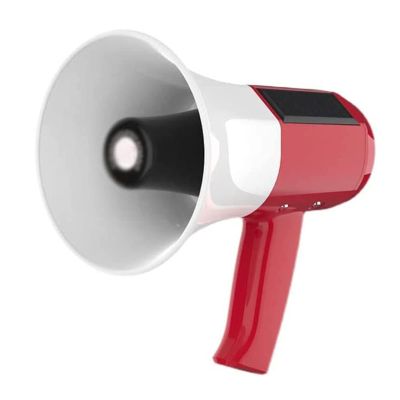 YMPFDGPW Megaphone Handheld Megaphone Portable Megaphone Speaker High-Power Megaphone Solar Charging 35W Referee Megaphones Bullhorn for Outdoor Sports Bullhorn