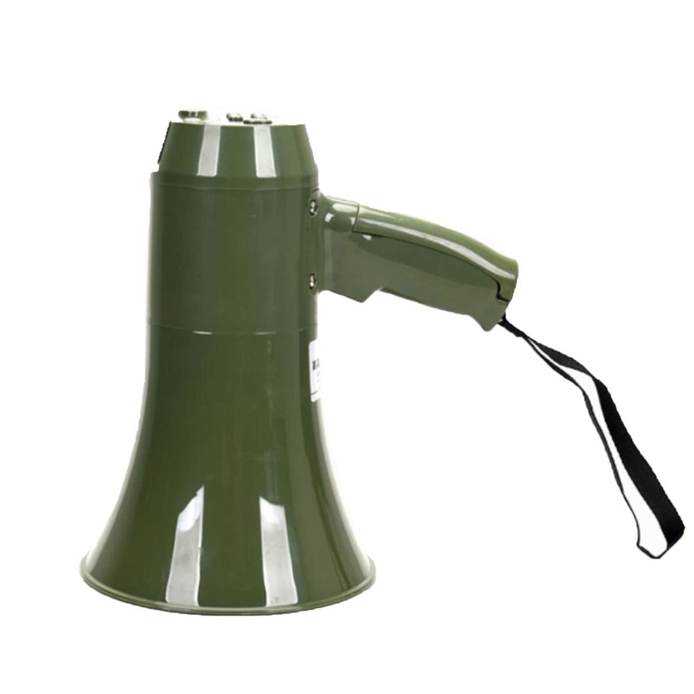 YMPFDGPW Megaphone Handheld Megaphone Portable Megaphone Speaker 15W Camouflage Handheld Voice Amplifier with Volume Control Bullhorn for Safety Drills Bullhorn