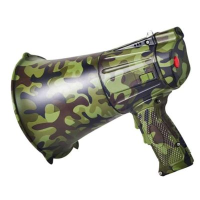 YMPFDGPW Megaphone Portable Megaphone Speaker Handheld Megaphone LED Lighting Bullhorn with Volume Control 30-Watt Bullhorn Built-in Siren Bullhorn Bullhorn