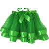 NineFit Basics Tutu for Toddler Girls Layered Tulle Tutu Princess Ballet Dress Kid Tutu Skirt Hairbow Tutu Skirts (Green, 4-12 Years) view 1