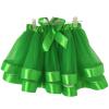 NineFit Basics Tutu for Toddler Girls Layered Tulle Tutu Princess Ballet Dress Kid Tutu Skirt Hairbow Tutu Skirts (Green, 4-12 Years) view 2