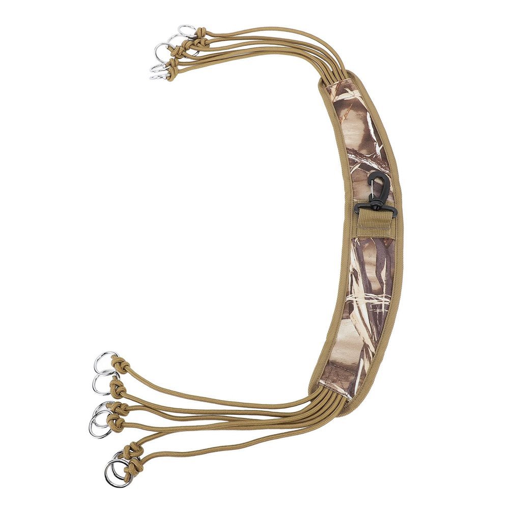 Heayzoki Strap Holder, Duck Goose Birds Hanger Carrier with Camouflage Pattern, 12 Snap Rings Duck Lanyard Carrier with Camouflage Pattern