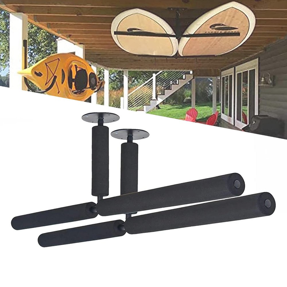 Surfboard Wall Mount - Mounted Storage, Display Rack Hooks, T-Bar Surfboard Wall Mount Rack for Surf Board, Snowboard, Longboard, SUP Capacity 150lb