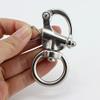 Round Stainless Steel Quick Release Swivel Shackle Marine Boat Anchor Chain Eye Shackle Swivel Snap Hook Hardware - (Color: 65mm) view 1