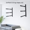Wall Rack Display Mount Storage Rack for 3 Surfboard/SUP/Snowboards/Skateboards, Wall Storage Racks Capacity 120lb view 2
