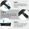 Wall Rack Display Mount Storage Rack for 3 Surfboard/SUP/Snowboards/Skateboards, Wall Storage Racks Capacity 120lb view 3