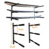 Wall Rack Display Mount Storage Rack for 3 Surfboard/SUP/Snowboards/Skateboards, Wall Storage Racks Capacity 120lb view 4