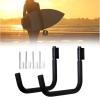 Kayak Storage Paddle Board Rack, Surfboard Wall Mount & Garage Hanger Hooks, Ceiling/Wall Racks for Surfboards and SUP Boards view 2