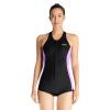 Women Neoprene Wetsuit, Sleeveless Wetsuits for Women, 2mm Diving Shorty Suit with Front Zipper for Swimming Diving Snorkeling Water Sport(L,Purple) view 2