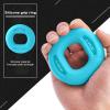 Silicone Grip Ring, Adjustable Hand Grip Elastic Strong Toughness Compact Size Ergonomic Design Heavy Gripper Fitness Hand Finger Exerciser Ring (Blue) view 3