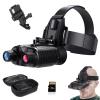 SUZLAZYR Night Vision Goggles Head Mounted, Rechargeable Hands Free Night Vision Binoculars for Adults with 1312FT Digital Infrared Viewing Range and 8X Digital Zoom, Include 32GB SD Card view 1