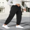 COPYLEAF Womens Parachute Cargo Pants with Pockets Quick Dry Hiking Pants Lightweight Water-Resistant Baggy Joggers(Black XS) view 2