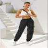 COPYLEAF Womens Parachute Cargo Pants with Pockets Quick Dry Hiking Pants Lightweight Water-Resistant Baggy Joggers(Black XS) view 3