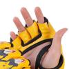 Sempoda Half Finger Boxing Gloves for Men and Women, Adjustable Wrist Band, Perfect for Kickboxing, Fighting and Training(Tiger Claw Style Yellow) view 2