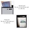 Letterboxes Mailbox -Style Simple Outdoor Wall-Mounted Postbox Company Suggestion Box Unit Suggestion Storage Box Inbox (White) (White) view 2